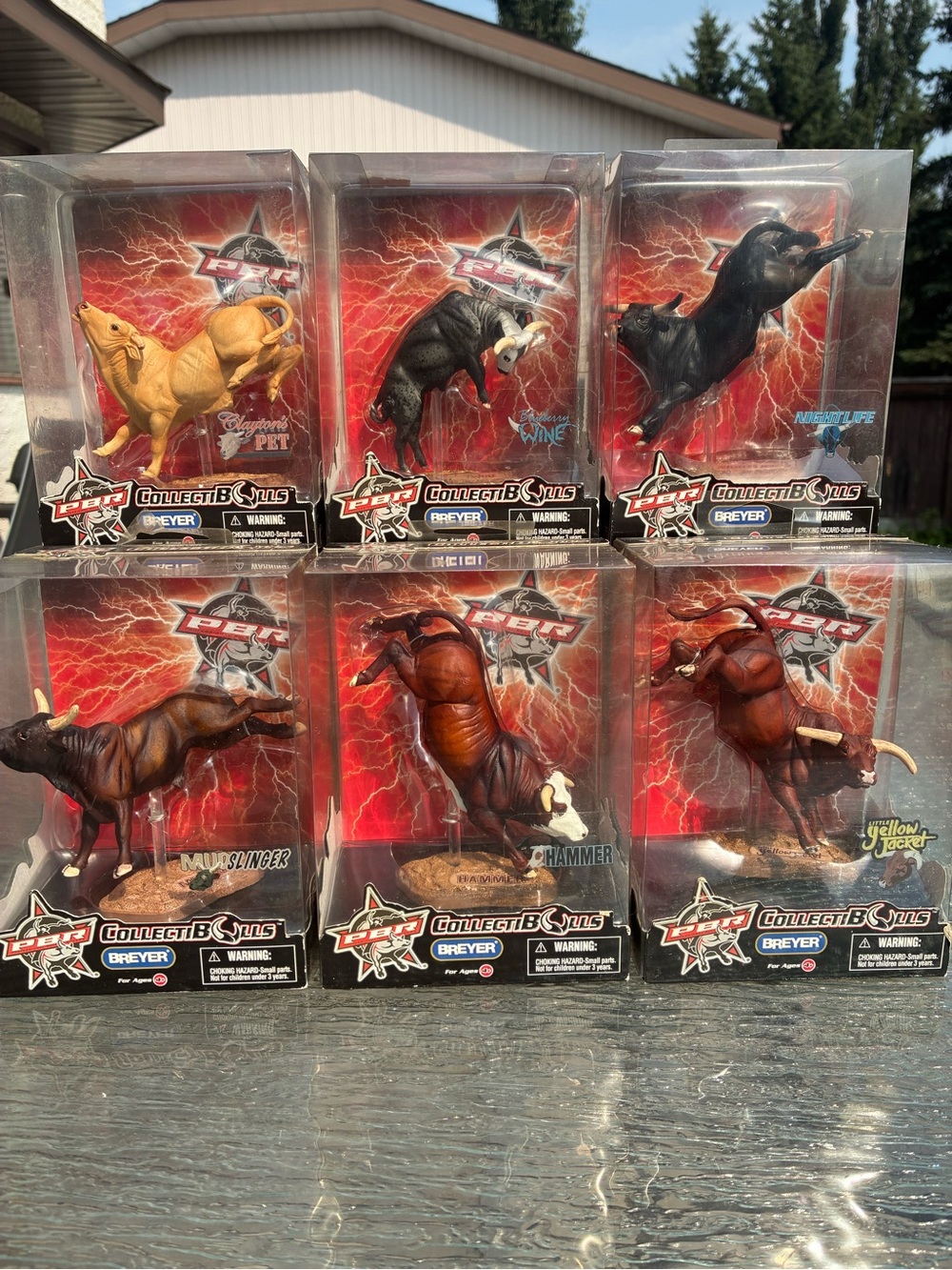 Breyer PBR CollectiBulls Figures Vintage 2004 Bull Riding NIB New Lot of 6